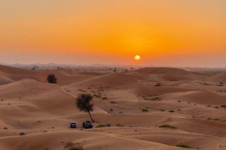 Doha Arabische Wüstensafari Sonnenuntergang und Kamalfahrt