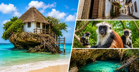 Zanzibar: Stone Town, Jozani Forest, Turtle Swim & The Rock