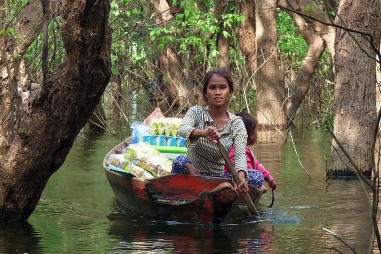Wycieczka z Siĕm Réab do wioski na wodzie Kompong Phluk