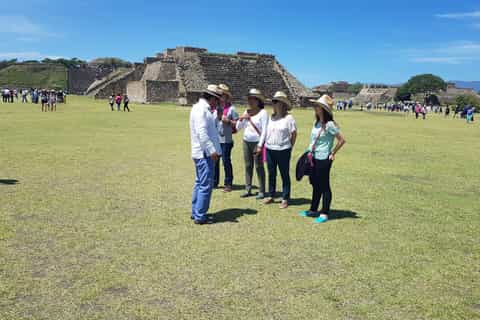 From Oaxaca: Monte Albán and Art Craft Towns Day Trip