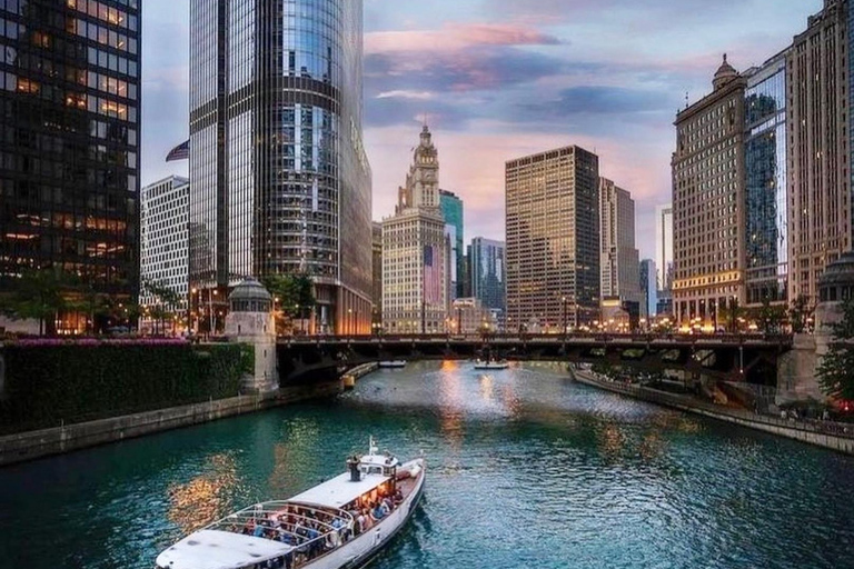 Chicago: Microônibus de luxo pela cidade + passeio de barco pelo rio