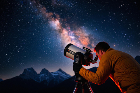 Banff Stargazing: See Saturn & the Moon with a Telescope