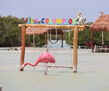 Progreso : Isla Columpios et Pig Beach Club Day Pass