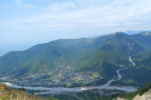 From Baku: Hot Air Balloon, Zipline, and Off-Road Adventure