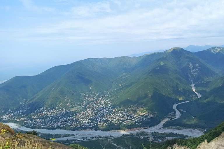 From Baku: Hot Air Balloon, Zipline, and Off-Road Adventure