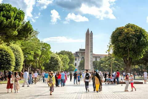 Istanbul: Old City Highlights Walking Tour with Local Guide Blue Mosque, Hagia Sophia and Hipodrom Tour with Pick Up