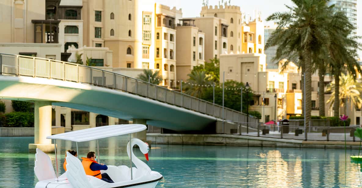 Dubai: Burj Lake Boat, Water, and Kayaking Activities