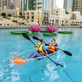 Dubai: Burj Lake Boat, Water, and Kayaking Activities