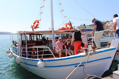 Excursion guidée d'une journée sur l'île de Spinalonga avec déjeuner à la taverne et vinPrise en charge d'Agia Pelagia à Ammoudara