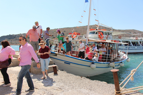 Excursion guidée d'une journée sur l'île de Spinalonga avec déjeuner à la taverne et vinPrise en charge d'Agia Pelagia à Ammoudara