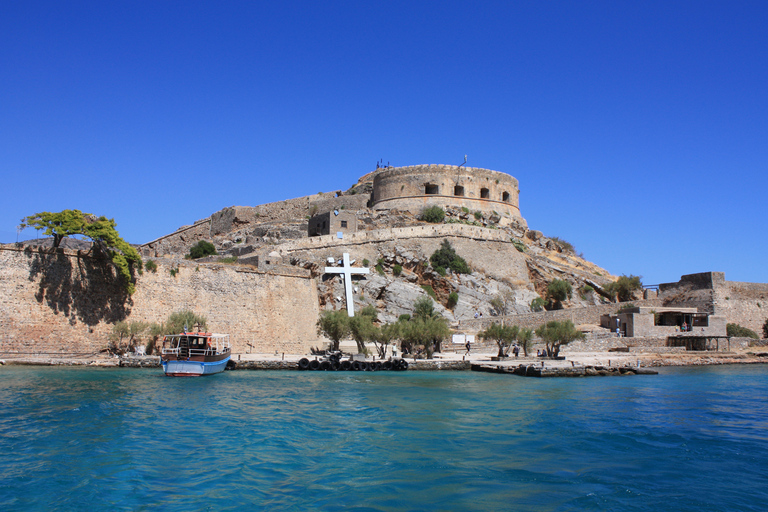 Excursion guidée d'une journée sur l'île de Spinalonga avec déjeuner à la taverne et vinPrise en charge d'Agia Pelagia à Ammoudara