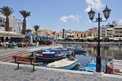 Dagtrip met gids naar het eiland Spinalonga met lunch in de taverne en wijnOphalen van Kokkini naar Agios Nikolaos en Elounda