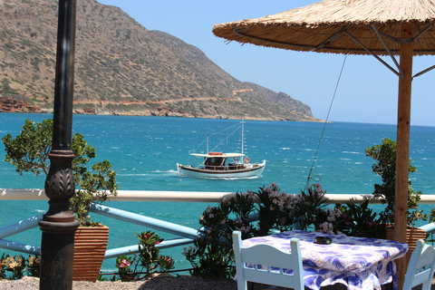 Dagtrip met gids naar het eiland Spinalonga met lunch in de taverne en wijnOphalen van Kokkini naar Agios Nikolaos en Elounda