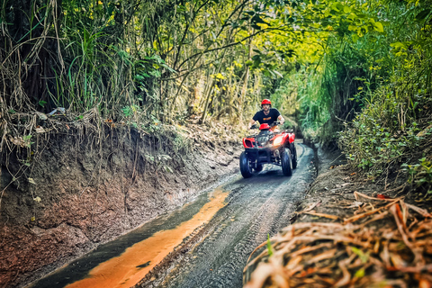 Ubud: Wycieczka z przewodnikiem po quadach ATVWycieczka ATV z huśtawką w dżungli i wodospadem