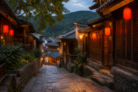 Zhangjiajie: Fenghuang Ancient Town Cruise Ticket & Transfer Tuo River Night Cruise E-Ticket