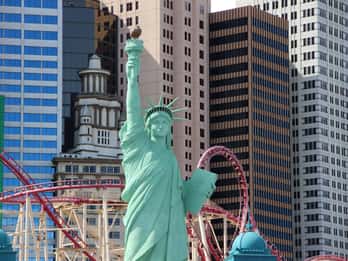 Las Vegas: Big Apple Coaster im New York-New York Hotel Las Vegas: Big Apple Coaster im New York-New York Hotel