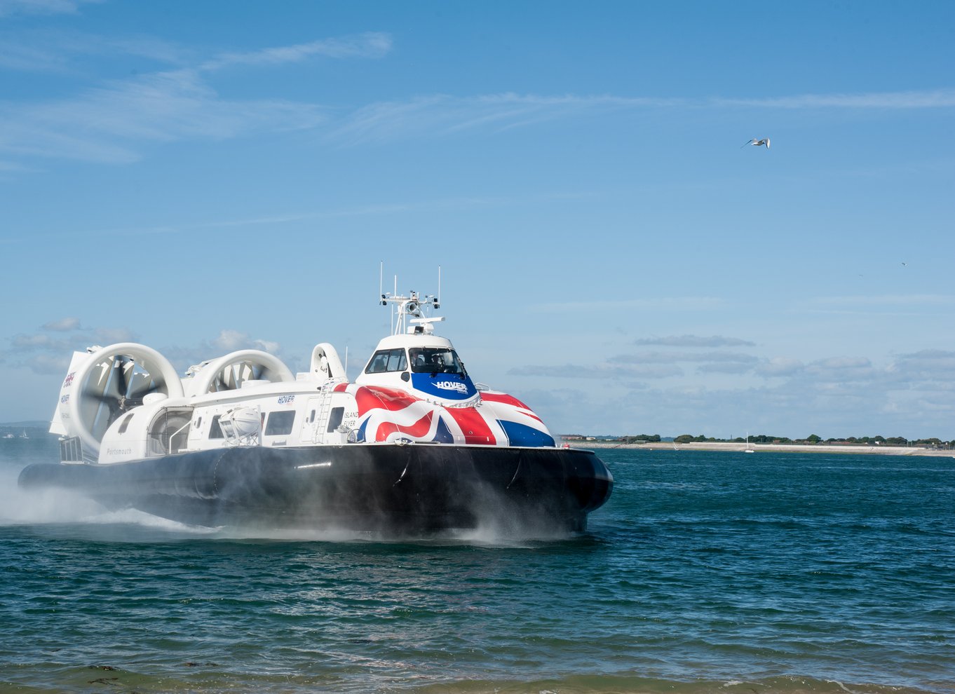 Portsmouth: Hovercraft-flyvning til Isle of Wight