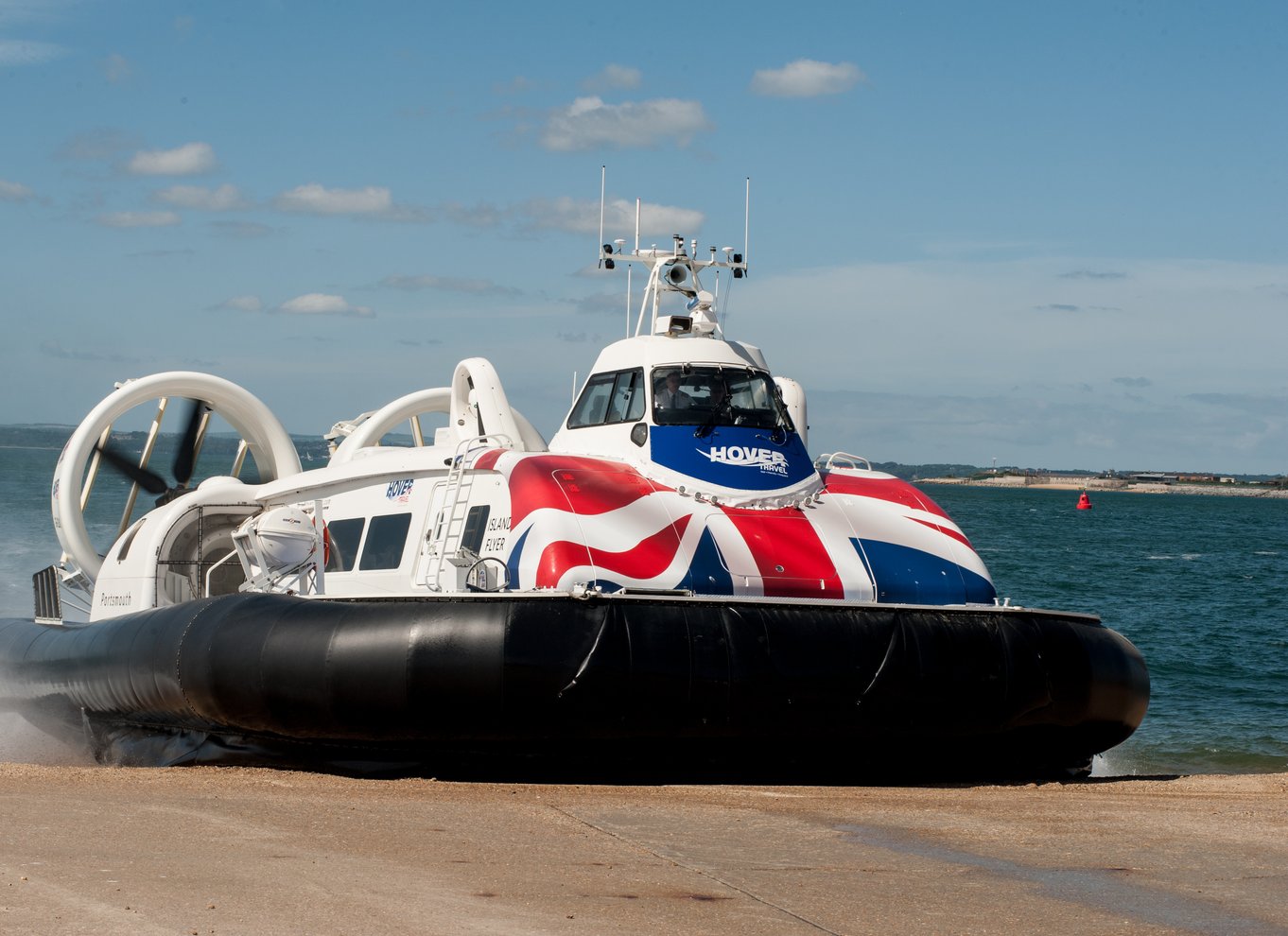 Portsmouth: Hovercraft-flyvning til Isle of Wight