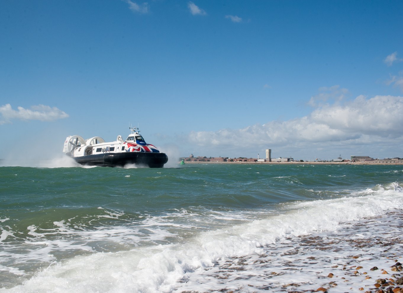 Portsmouth: Hovercraft-flyvning til Isle of Wight