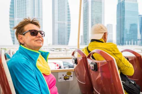 Dubai: City Highlights Bus Tour with Burj Khalifa and Transfer