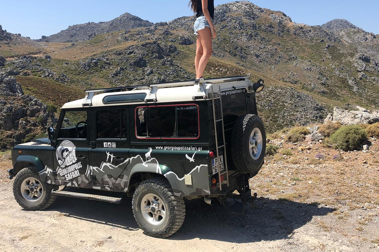 Georgioupoli: safari di 1 giorno in Land RoverTour con prelievo dalla zona di Kalyves e Almyrida