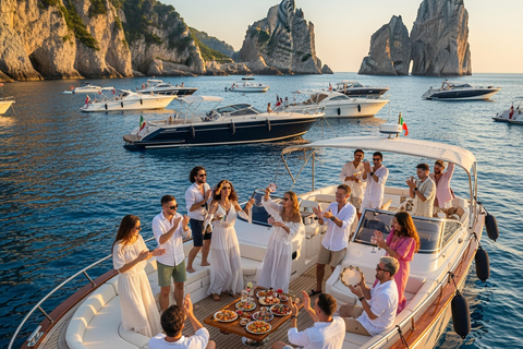 Capri Boat Tour with Blue Grotto and Original Tarantella Full Day - Shared - Departure From Amalfi