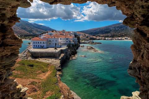 Andros: Full-Day Sightseeing Tour by Minibus
