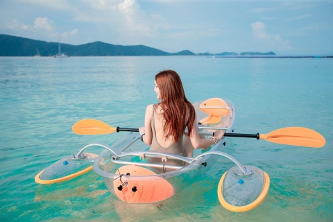 Phuket: Coral Island-snorkel- en wateractiviteitenreisBananenboot of parasailen + Sea Walker