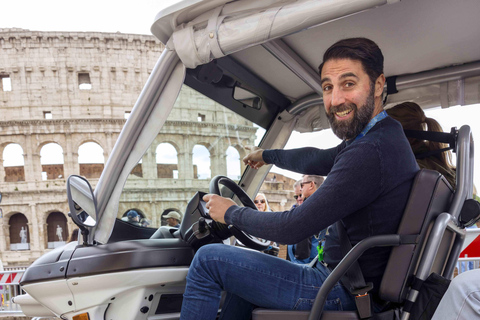 Rome: Private Golf Cart Tour with Driver 2,5 h - Private Panoramic Golf Cart Tour - 2 people