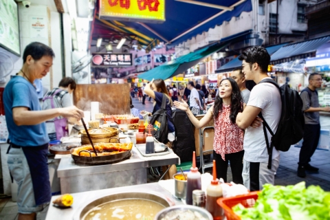 Dégustation de nourriture de rue à Hong Kong
