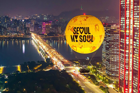 Seoul: Private Night Balloon Experience with Hongdae night Seoul Nightlife: Yeouido Balloon, Han River, Hongdae/Itaewon