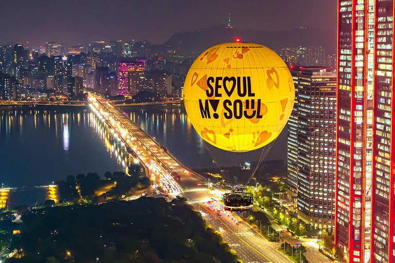 Seoul: Private Night Balloon Experience with Hongdae night Seoul Nightlife: Yeouido Balloon, Han River, Hongdae/Itaewon
