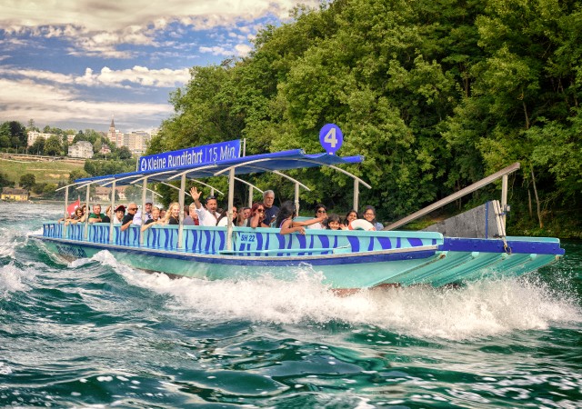 Visit Rhine Falls 15-Minute Boat Tour in Neuhausen am Rheinfall