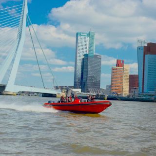 Rotterdam: Private Maas River Speedboat Cruise