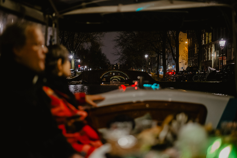 Amsterdam : croisière privée romantique sur les canaux de nuit