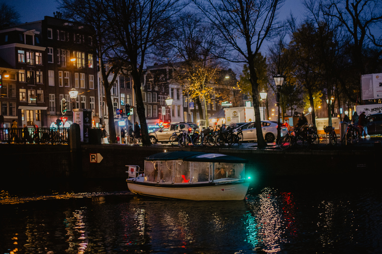 Amsterdam : croisière privée romantique sur les canaux de nuit