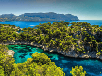 Excursion d'une journée dans les calanques de Cassis, à Aix-en-Provence et dégustation de vins