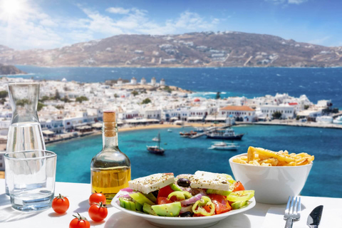 Privat tur på ön Mykonos &amp; grekisk lunch/middag (ingår)