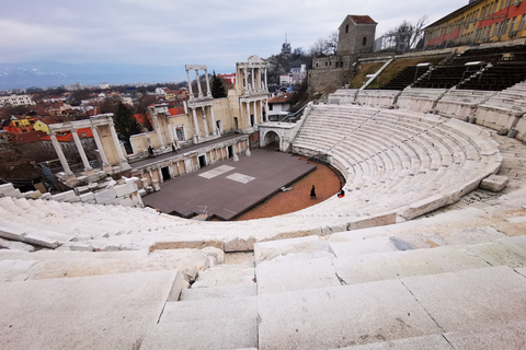 De Sofia: visite d'une journée de Plovdiv avec billet de théâtre romainOption standard