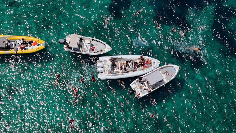 Saranda: Boat Tour to Caves & Beaches with Snorkel& Umbrella