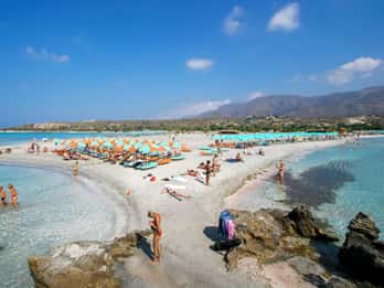 Rethymno Excursión de un día a Elafonisi con parada fotográfica en la laguna de Balos