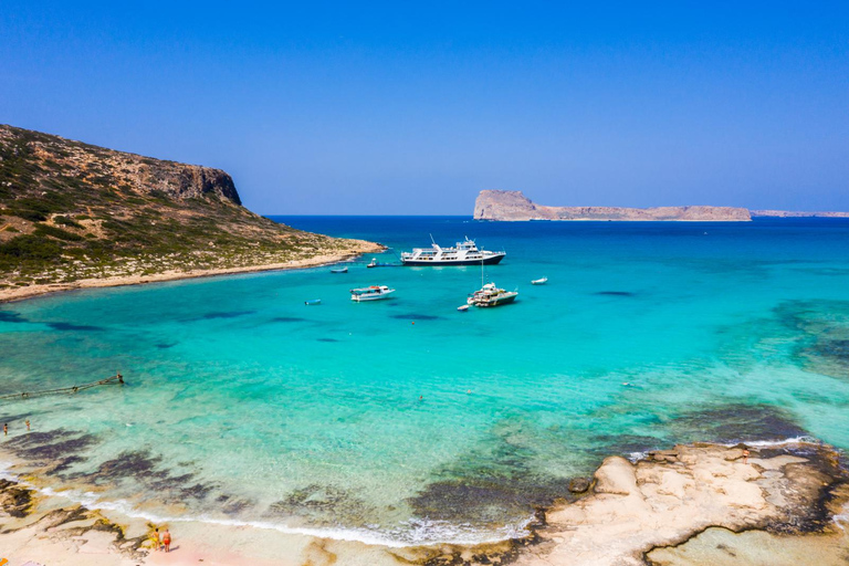 Rethymno: viagem de um dia a Elafonisi com parada para fotos na lagoa de Balos