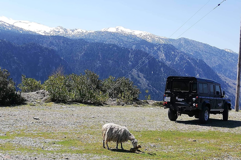 Från Chania: Landroversafari i Vita bergen