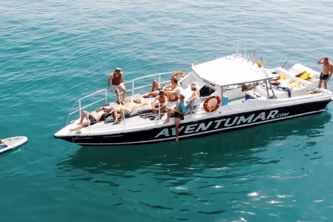 Nerja: Maro Waterfall Boat Trip with Paddleboarding & Drink