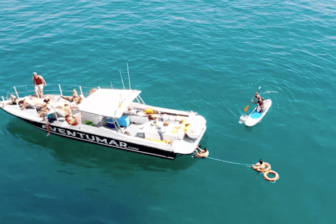 Nerja: Maro Waterfall Boat Trip with Paddleboarding & Drink