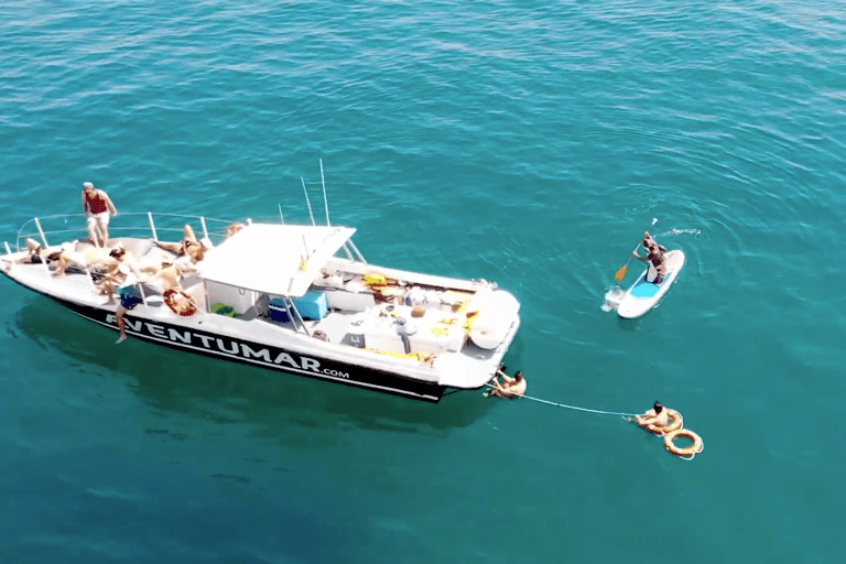 Nerja: Maro Waterfall Boat Trip with Paddleboarding & Drink