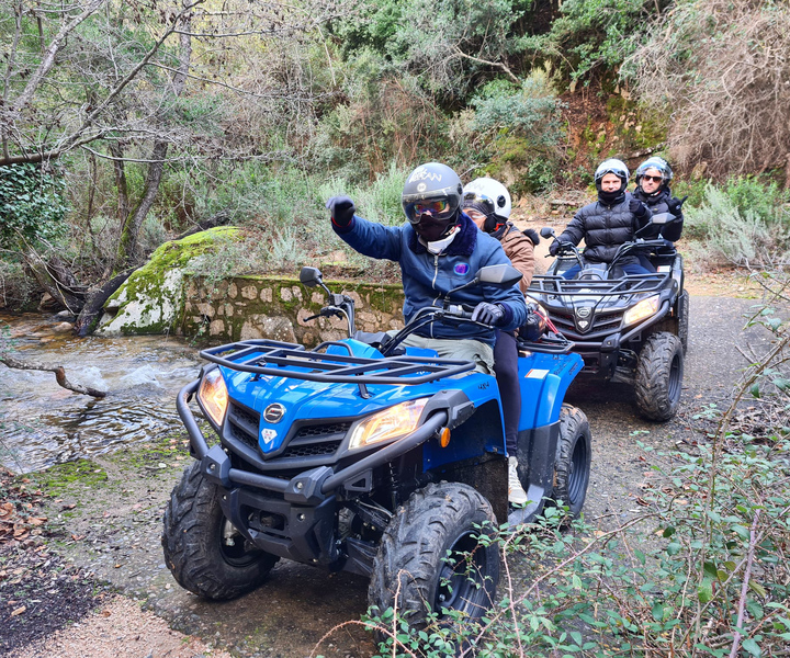 Cagliari: Waterfalls Quad-ATV Adventure from Domus de Maria