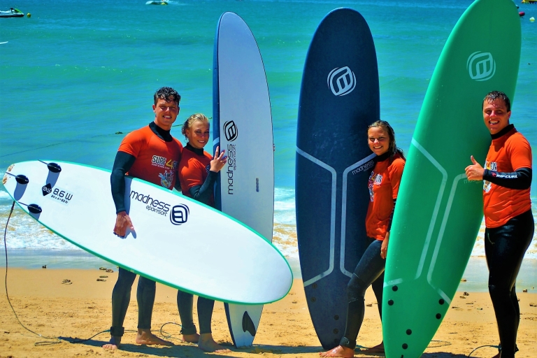 Albufeira: lekcja surfingu na plaży Galé