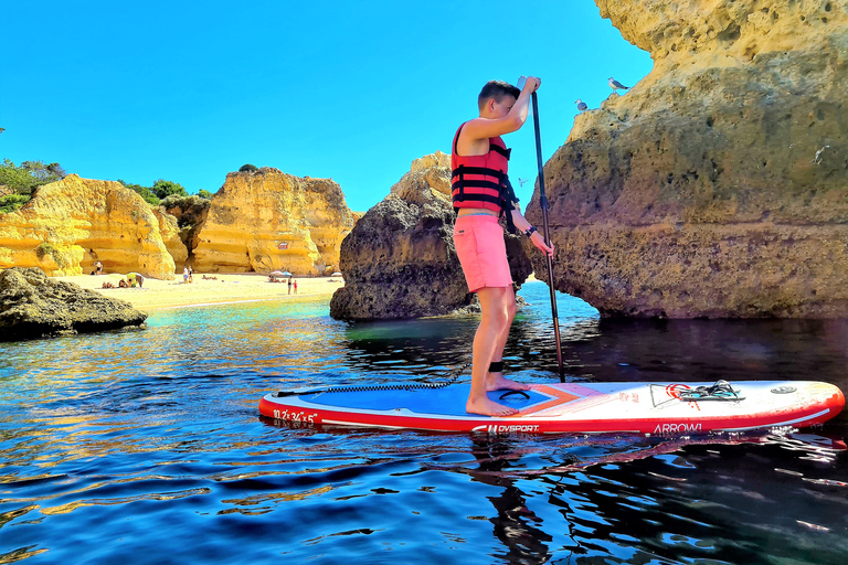 Albufeira: Stand Up Paddle Lesson and Coastal Tour
