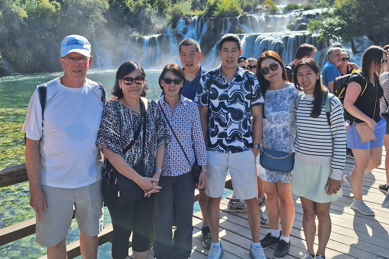 Private Krka falls tour from Split with Wine Tasting & Lunch Standard Option